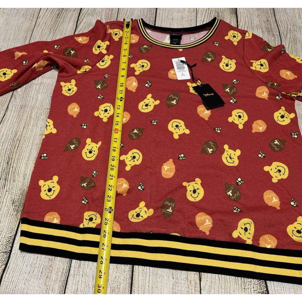 NEW Torrid Winnie the Pooh Cozy Fleece Varsity Pullover Sweatshirt Sz 2 NWT Tb31 - Picture 6 of 8